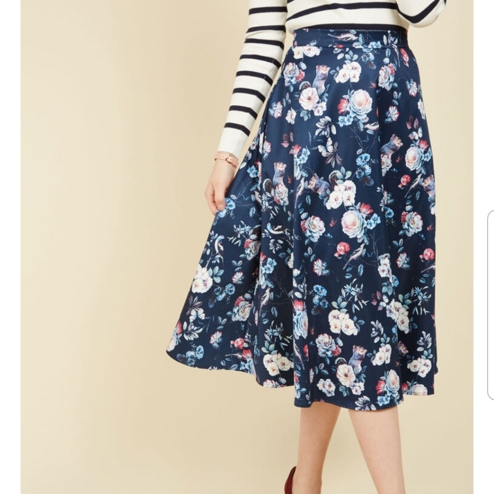 NWT "Foraging Fashionista" Midi Skirt